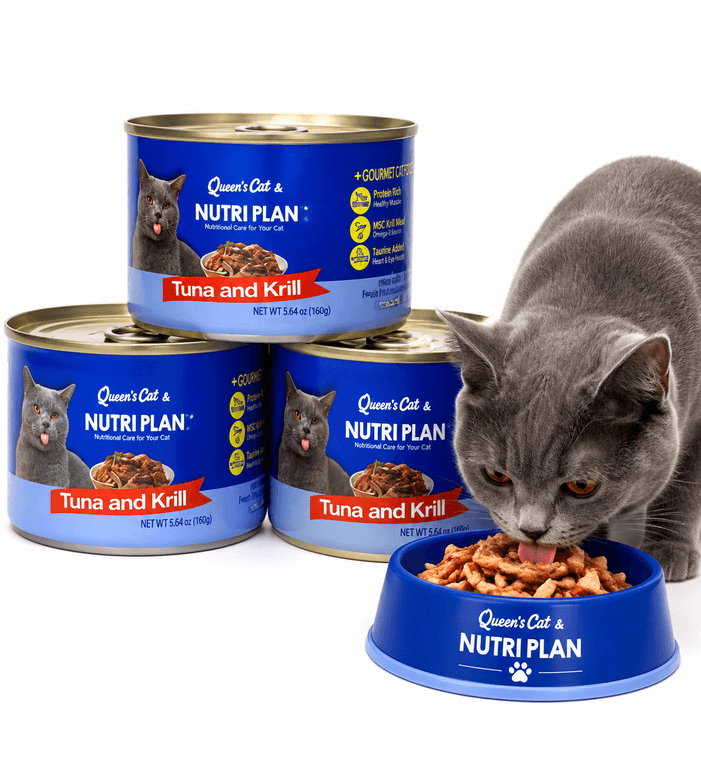 QUEEN'S CAT NUTRIPLAN (KRILL) 160G