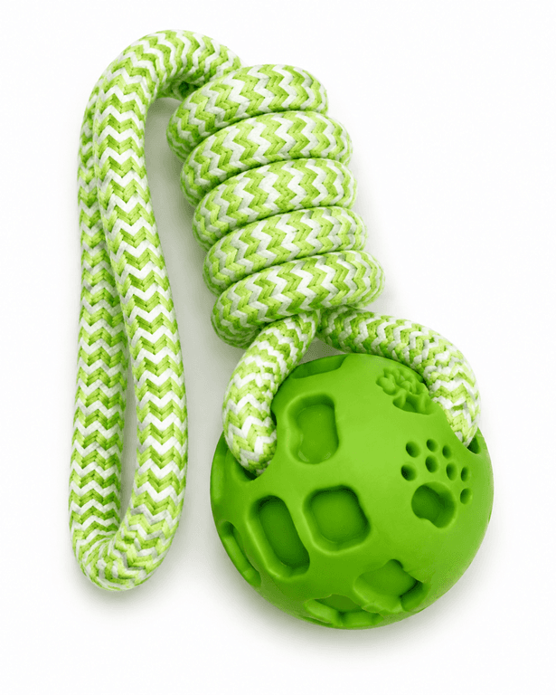 SINGLE LONG ROPE RUBBER TOY