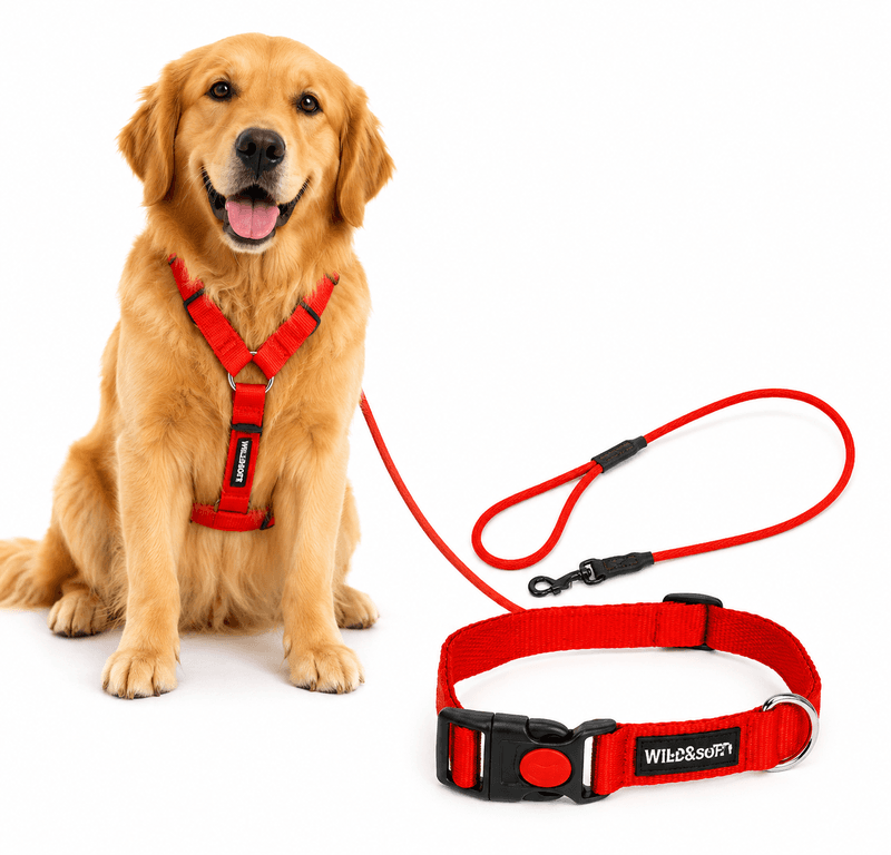 Nylon Harness & Leash (M)